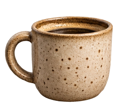 Keramiktasse mit Kaffee